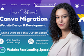 migrate canva website, webador, showit canva to wix, figma canva to wordpress