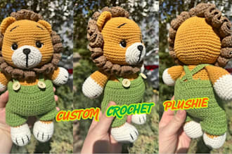 create handmade amigurumi animal plush toys and detailed crochet patterns