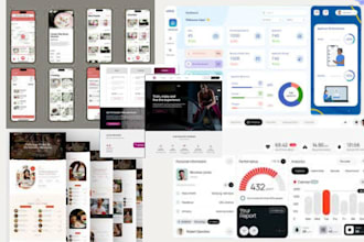 do mobile app, website ui ux design dashboard design, saas and CRM ui ux design