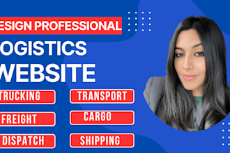 create logistics website, freight brokerage, cargo website, transport website