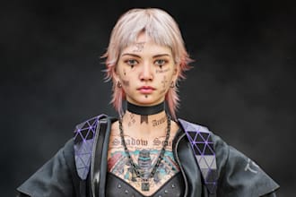 make 3d realistic metahuman character, rigged and animate in ue5 for game, film