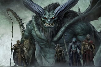 draw fantasy or dnd creatures and monsters