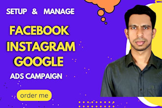 setup facebook ads campaign, instagram ads, fb ads and meta ads campaign