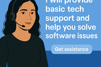 offer basic tech support and software troubleshooting remotely