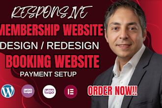build professional wordpress membership website with login, subscription, amelia