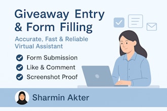 enter giveaways and sweepstakes accurately and quickly