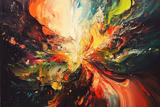 design and animate abstract album cover art