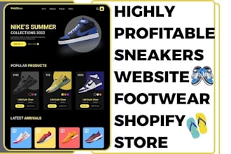 design sneakers website shoe shopify store sneakers reselling footwear shopify