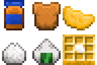 do pixel art items, icons, props, and objects for your games or projects