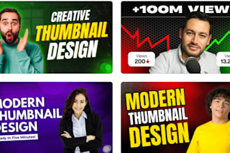 design attractive clickbait amazing youtube thumbnail in 3hr