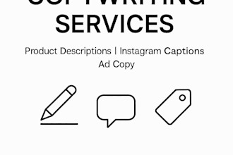 write product descriptions and instagram captions that sells