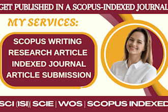 write and publish your articles in scopus, sci, ssci, scie, wos indexed journal