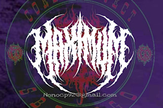 do a metal,hardcore,heavy metal, black metal band logo