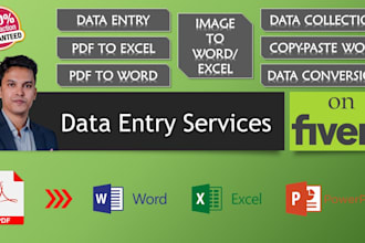 do any data entry work in cheap price