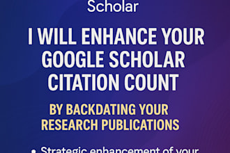 increase google scholar citation backdating research article publication journal