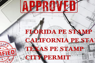 draw architectural floor plan, site plan, florida stamp, city permit, house plan