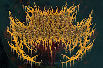 create death, black metal, grindcore, hardcore band logo