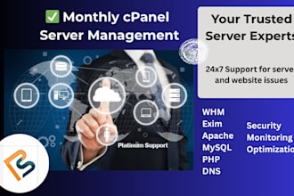 manage your cpanel server monthly