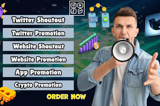 promote website crypto shoutout youtube share link to 120m ig,app,tiktok twitter