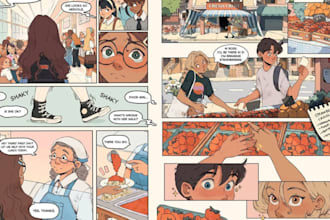 draw 3d character for anime, comic book, manga, webtoon, or graphic novel