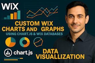 custom wix charts and graphs using chart js and wix databases data visualization