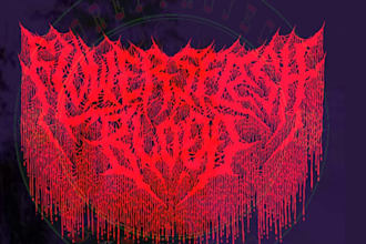 design an atmospheric black metal and dungeon synth logo