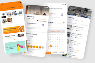 develop handyman app, home service website, service provider app, laundry app