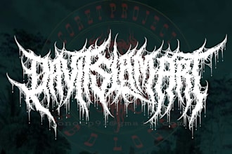 create black metal logo bands