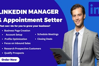 be your linkedin marketing manager cold calling appointment setter telemarketing