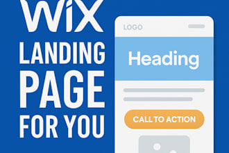 build a wix landing page for you