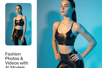 create realistic custom ai fashion model photography for your clothing, product