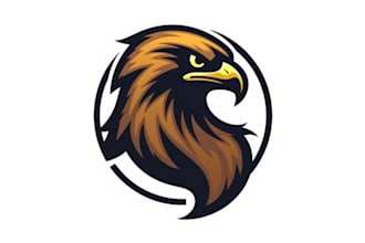 do awesome hawks head template hawk mascot logo