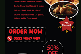 create stunning custom flyers for events or promotions