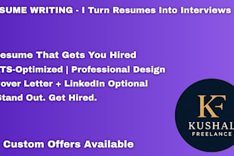 write professional and ats friendly resumes