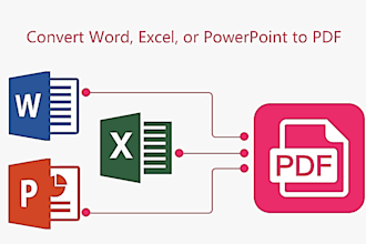 do PDF to word, excel files conversion