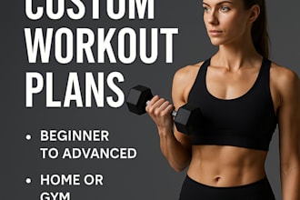 design a personalized training program for home or gym based workouts