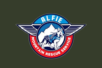 design amazing a decorative rescue theme logo
