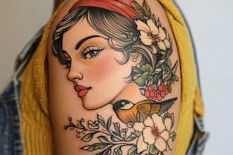 drawing your traditional or old school tattoo design