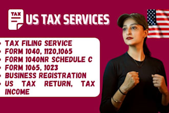 prepare us tax returns form 1040, 1120, 1065 and 1120s US tax return amended tax