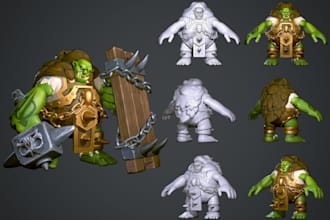 be 3d game modeler, mid or low poly character, stylized mascot,props,rig3d model