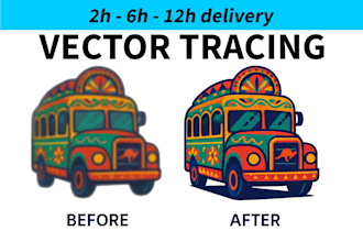 vectorize image, vector tracing or convert to vector