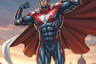 do a superhero character design