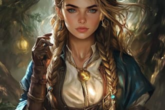 create unique and high quality dnd character art