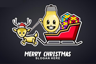 design a original christmas light logo
