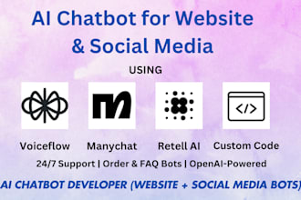 build ai powered chatbots with voiceflow manychat and retell for web or social