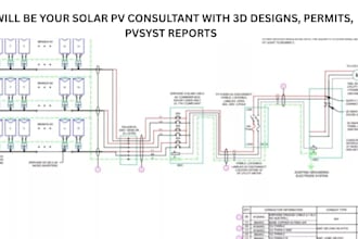 be your solar pv consultant with 3d designs, permits, pvsyst reports
