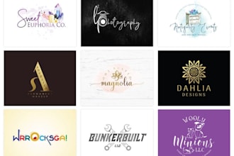 design a professional photography watermark or signature logo