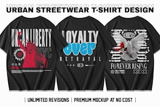 do urban streetwear t shirt design