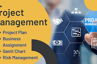 do project management, business plans, and gantt charts