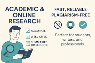 do detailed academic and online research with citations